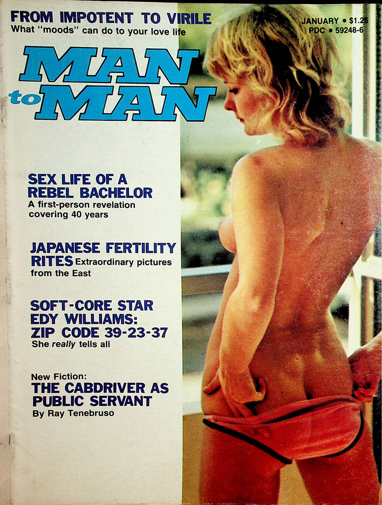 Man To Man Magazine   Edy Williams / Centerfold Girl Elaine  January 1975 061026AMP-