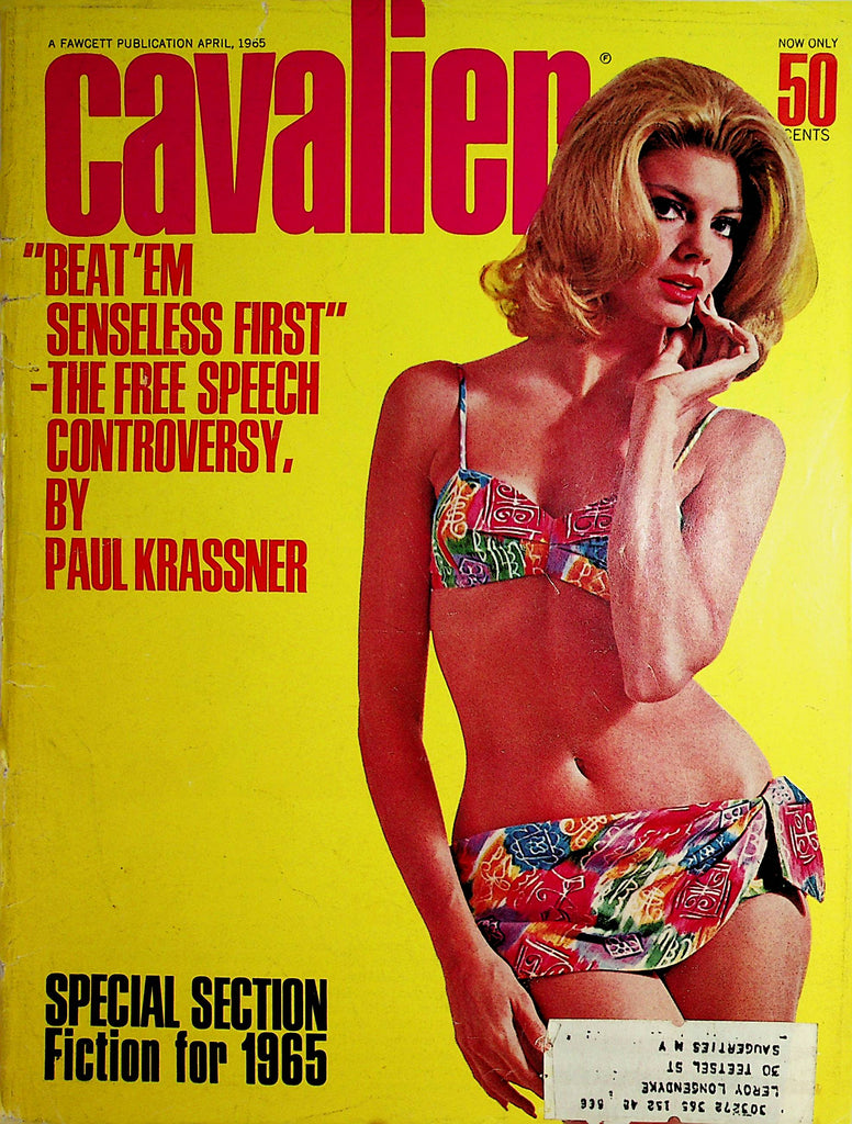 Cavalier Vintage Magazine  Jo Starr  Centerfold  April 1965     100121lm-dm