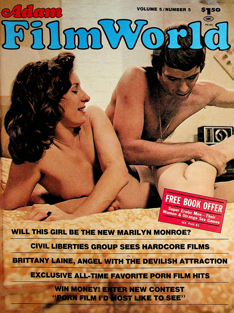 Adam Film World Magazine  Brittany Laine, Angel With The Devilish Attraction vol. 5 #5  1975    062122lm-p2