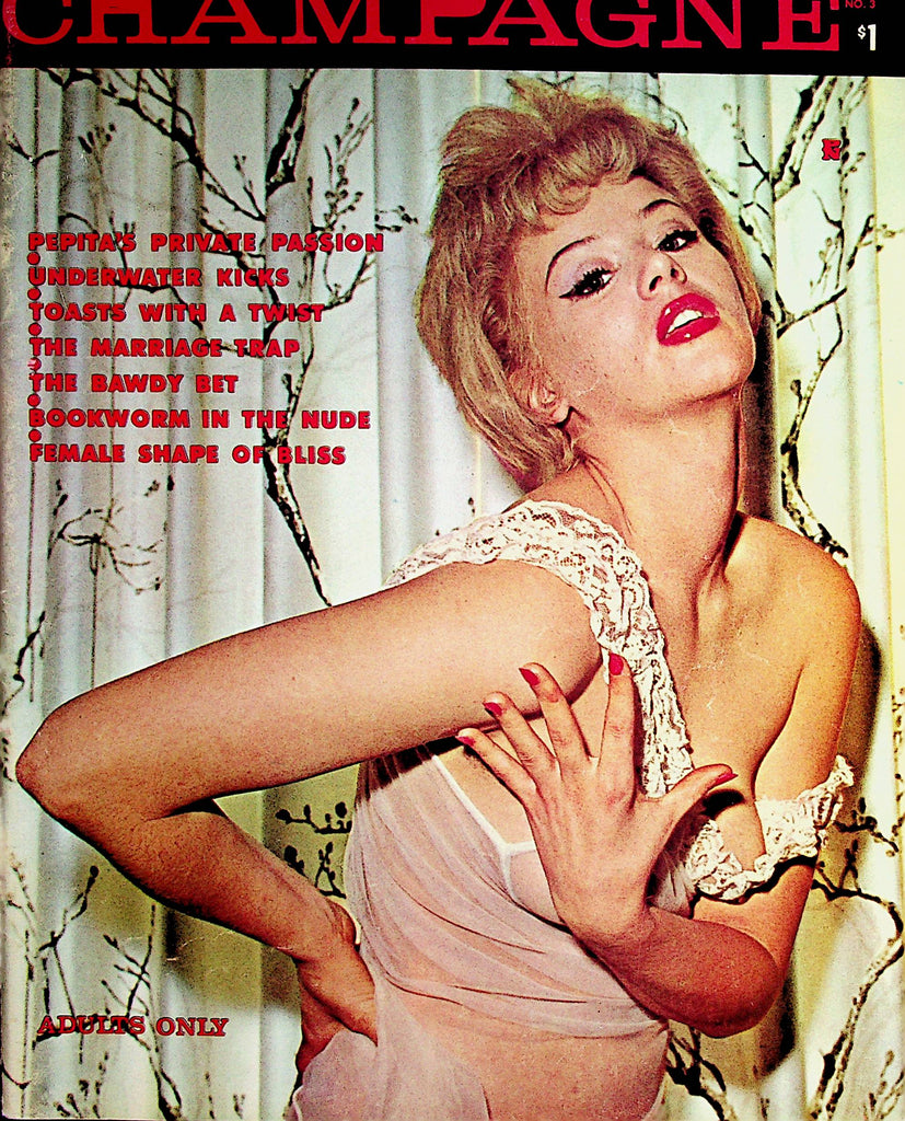 Champagne Busty Vintage Magazine  The Free Form Of Francine  vol.1 #3  1963     070122lm-p