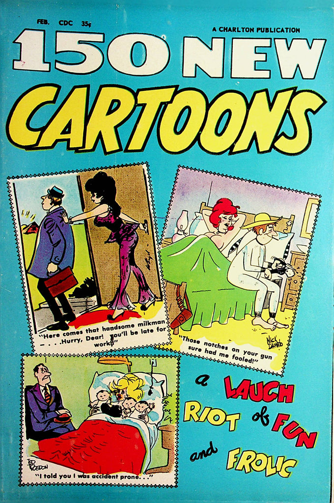 150 New Cartoons Vintage Magazine  Laugh Riot Of Fun And Frolic  #32 February 1970  100421lm-dm