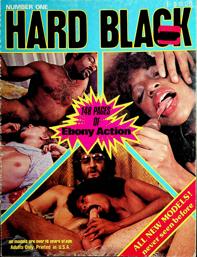 Hard Black Magazine 148 Pages Of Ebony Action!  #1 1980's  112121lm-dm