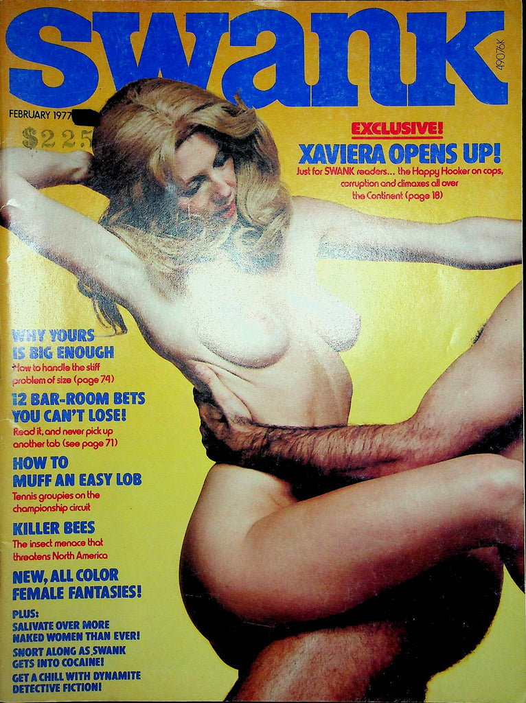 Swank Magazine Xaviera In Exile Interview & Tennis Groupies February 1977 011623RP