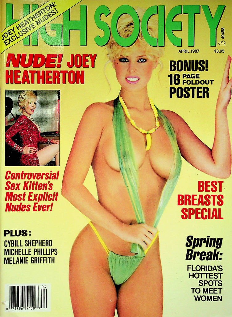 High Society Magazine Joey Heatherton & Jodi & Gina April 1987 071422RP