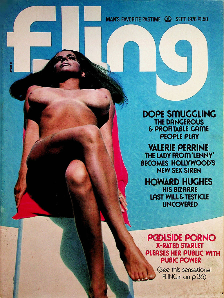 Fling Magazine  Ruth Anderson / Valerie Perine/ Howard Hughes  September 1976     010623lm-p