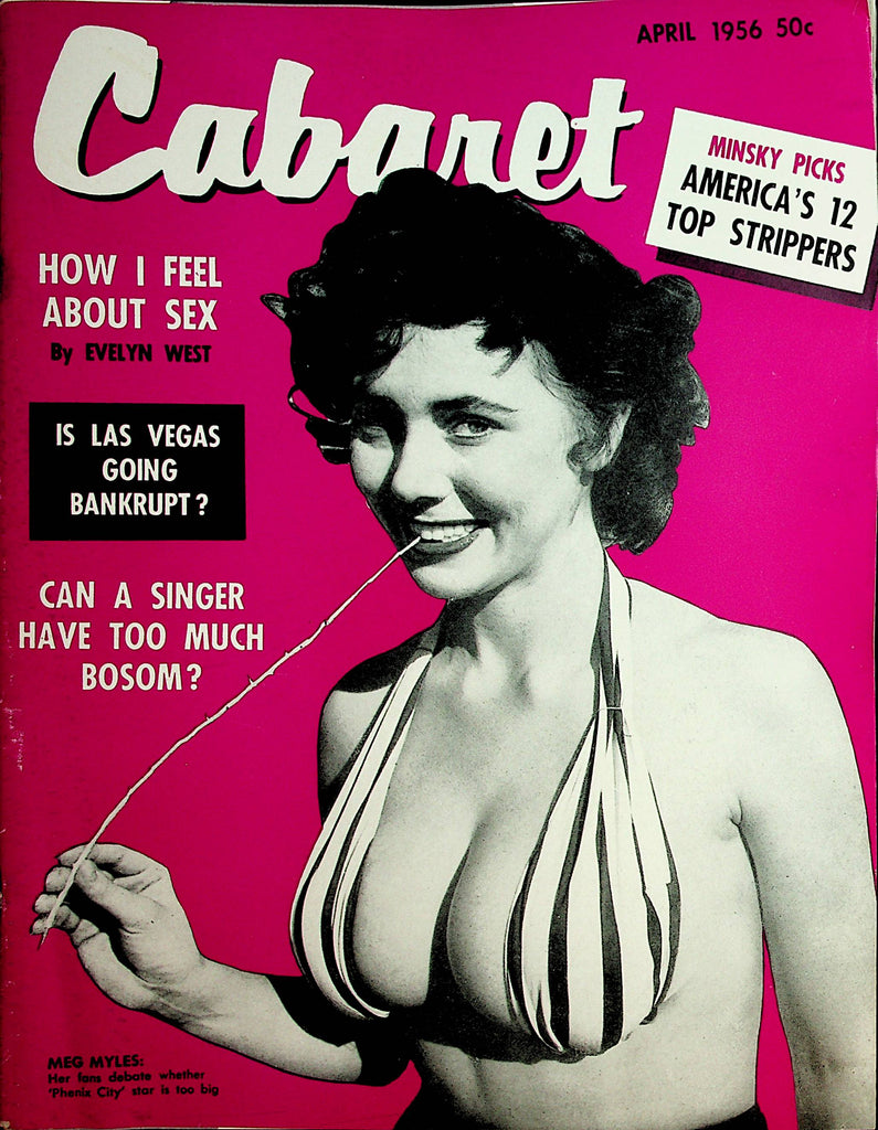 Cabaret Magazine  Covergirl Meg Myles  April 1956   071221lm-sh