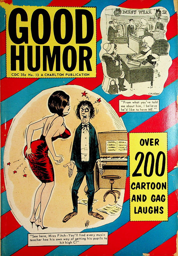 Good Humor Cartoons Vintage Magazine  200 Girls, Grins & Giggles  #13 1966      100421lm-dm