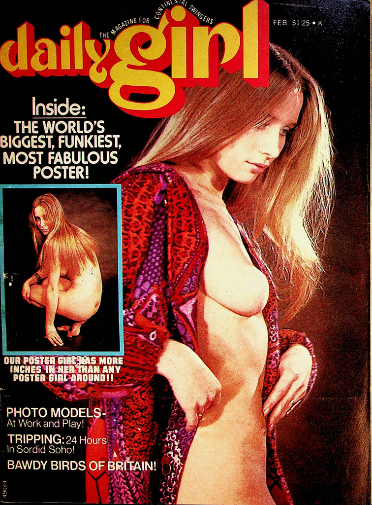 Daily Girl Busty Magazine  Cover and Poster Girl Karin   February 1973      071322lm-p