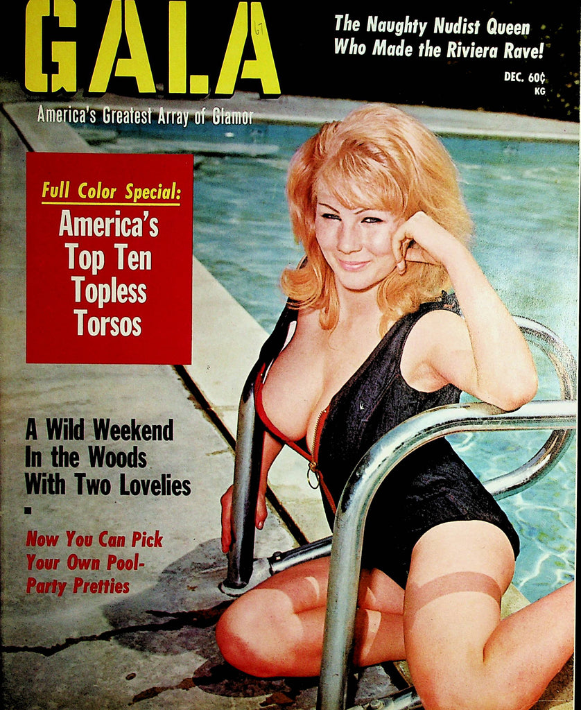 Gala Busty Vintage Magazine   Pool Party Pretties  December 1967    101221lm-dm