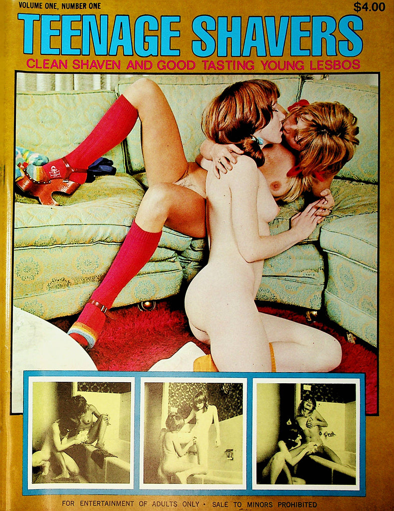 Teenage Shavers Magazine  Clean Shaven And Good Tasting Lesbos #1 1970's  100820lm-sh