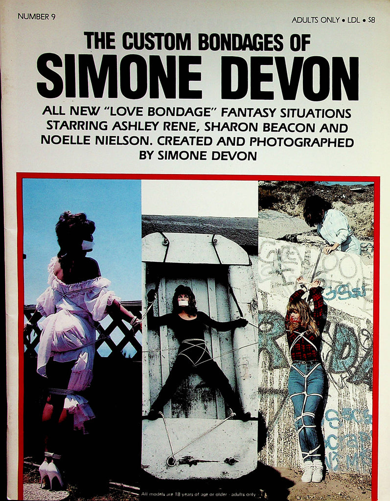 The Custom Bondages Of Simone Devon Magazine Asheley Rene / Sharon Beacon  #9  1989  122222lm-p2