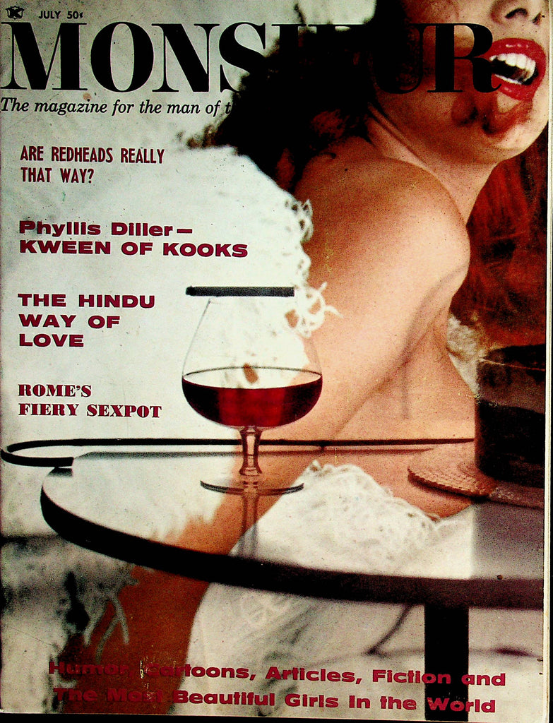 Monsieur Magazine   Vivian Gregg  / Phyllis Diller  July 1964    100622lm-p