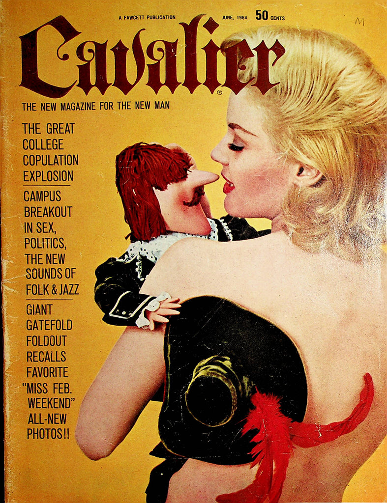 Cavalier Vintage Magazine  Linda Veras Centerfold  June 1964    100121lm-dm