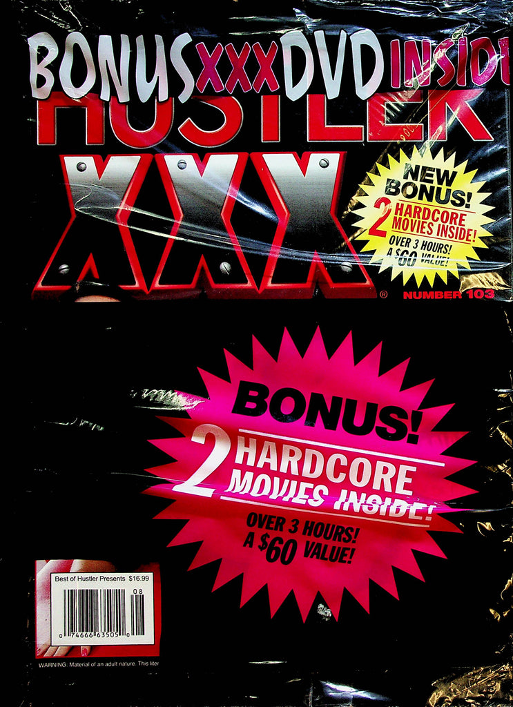 Hustler XXX Hardcore Magazine  #103  2000  w/DVD   new/sealed 011623lm-p2