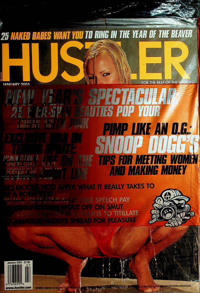 Hustler Magazine Naked Babes Want You/ Snoop Dog January  2003 New Years Special   new/sealed  120321lm-dm