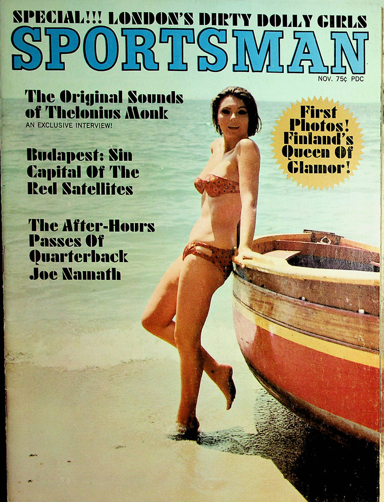 Sportsman Vintage Magazine  Finland's Queen Of Glamor / Joe Namath  November 1967   100121lm-dm