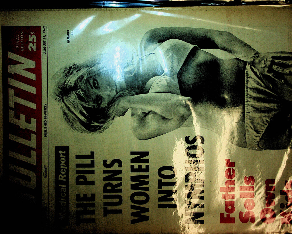 National Bulletin Newspaper  The Pill Turns Women Into Nymphos  August 21, 1967  100720lm-amsh