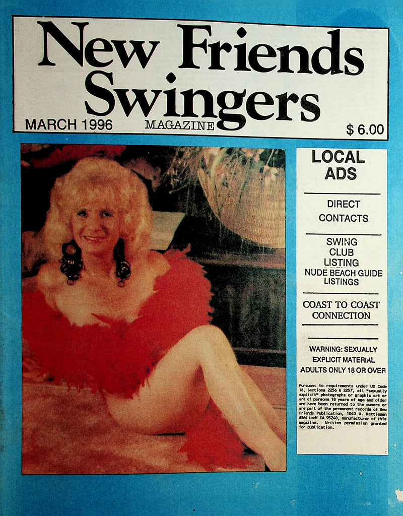 New Friends Swingers Contact Magazine  March 1996    092921lm-dm