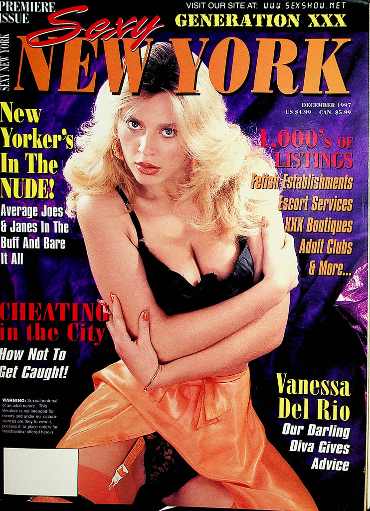 Sexy New York Magazine  Cheating In The City / Vanessa Del Rio December 1997  Premiere Issue   021622lm-p