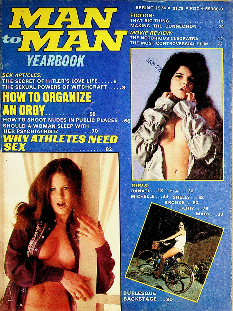 Man To Man Yearbook Busty Magazine  Centerfold Girl Busty Michelle   Spring 1974      070122lm-p2