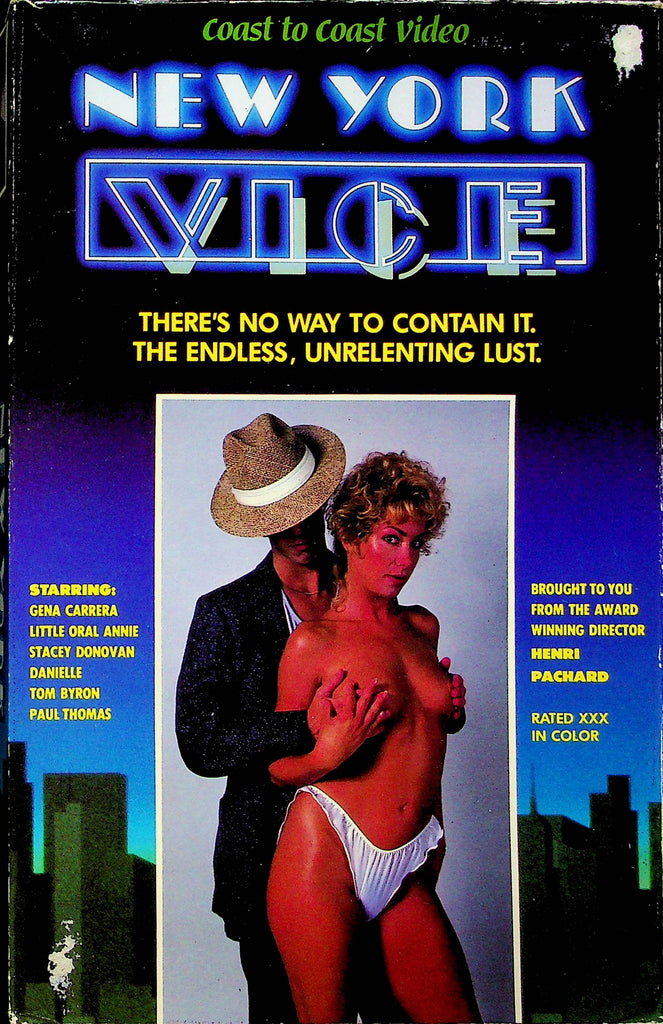 Adult VHS Movie New York Vice Ft. Henri Pachard & Gena Carrera By Coast To Coast Video 031723RPVHS4