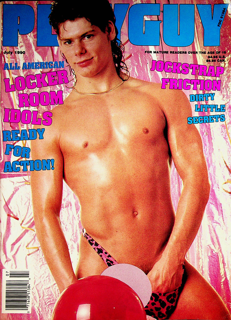 Playguy Gay Magazine  Locker Room Idols / Jockstrap Friction  July 1990      011626lmp