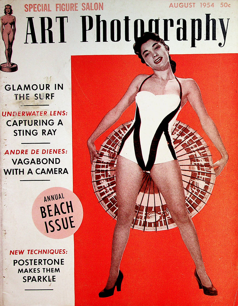 Art Photography Special Figure Salon Magazine   Annual Beach Issue  August 1954    070222lm-p
