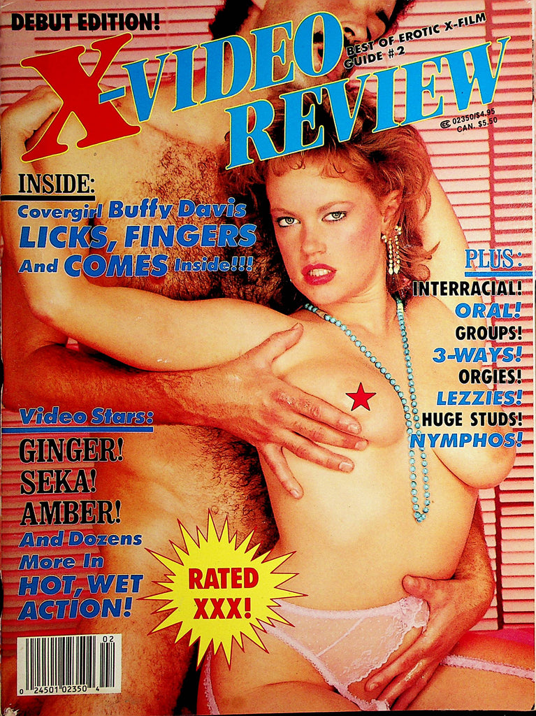 X-Video Review Magazine  Covergirl Buffy Davis/ Ginger Lynnn / Seka  #2  1987  101221lm-dm2