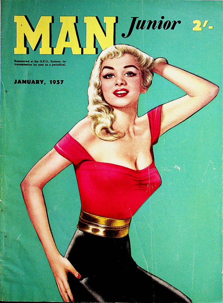 Man Junior Vintage Magazine  Portfolio Of Beauty  January 1957   071622lm-p