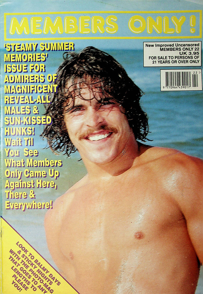 Members Only Gay Magazine  Cover Hunk Wayne  Summer Issue #22  1980's   101221lm-dm2