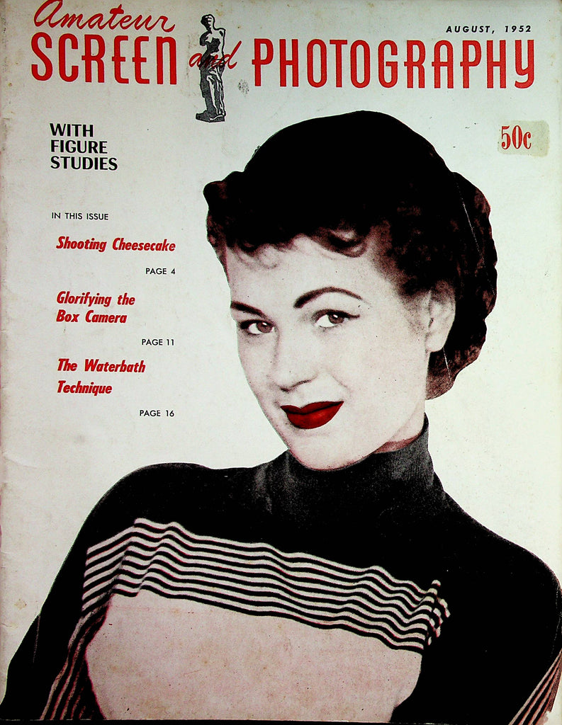 Amateur Screen And Photography With Figure Studies Magazine  August 1952    032923lm-p2