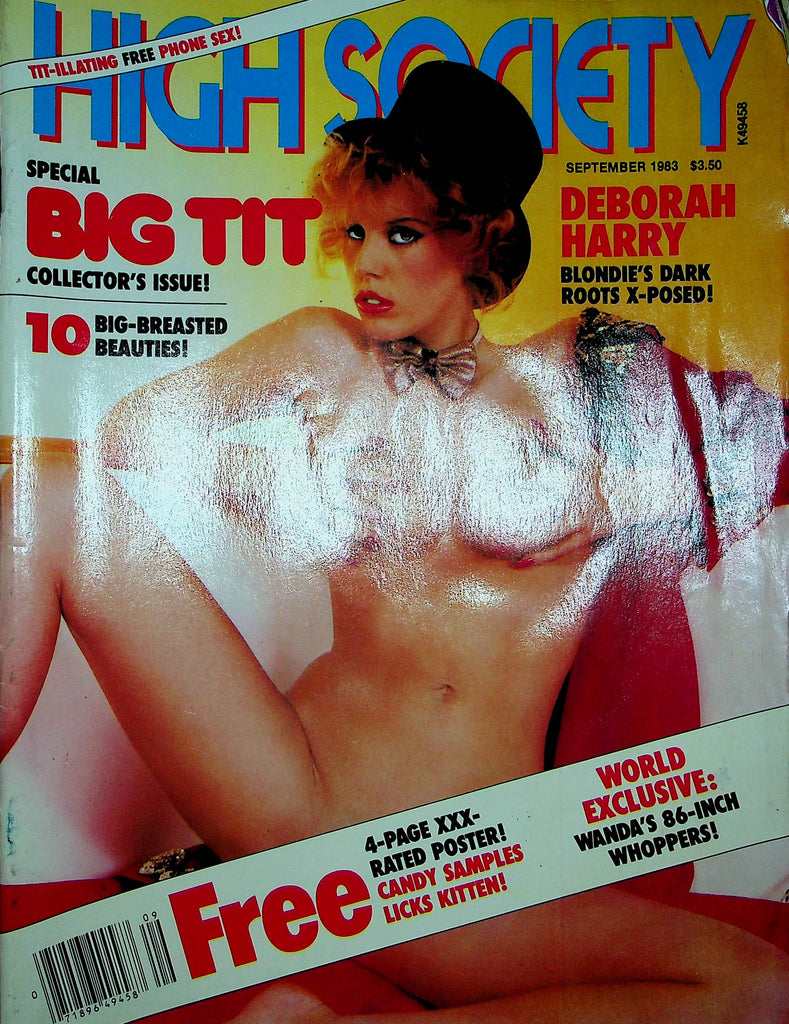 High Society Magazine Deborah Harry & Candy Samples September 1983 120222RP