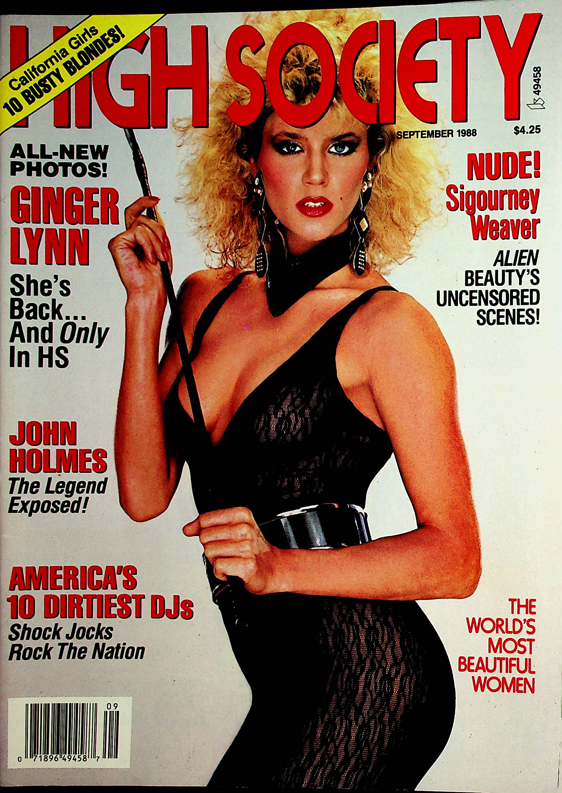 High Society Magazine Ginger Lynn / John Holmes September 1988 011222l –  Mr-Magazine