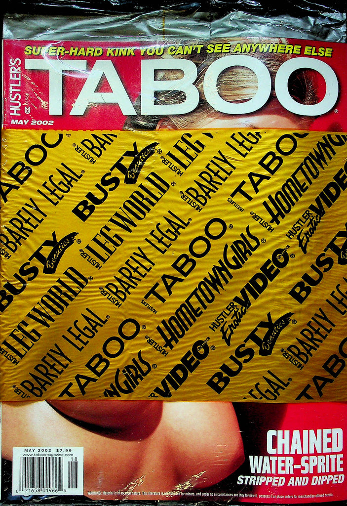 Hustler's Taboo Magazine May 2002 SEALED 012623RP