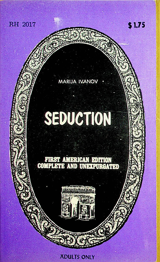 Seduction Adult Novel  by Marija Ivanov 1968  1st American Edition Royal House Classic  110121lm-dm