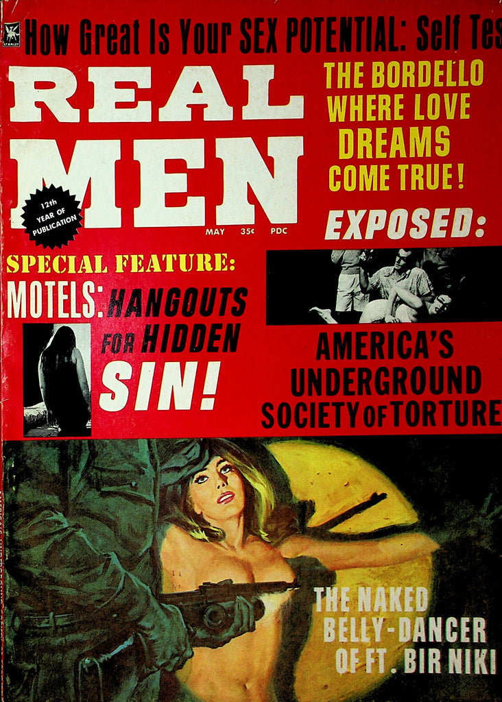 Real Men Magazine  The Naked Belly-Dancer Of Ft. Bir Niki  May 1967     112021lm-dm2