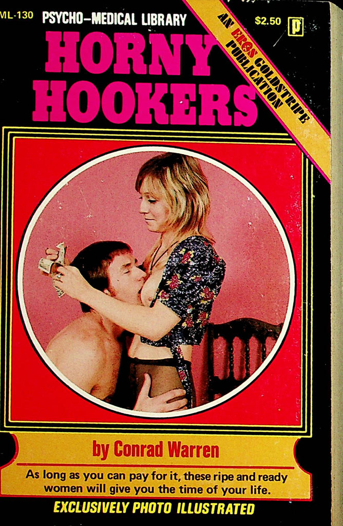 Horny Hookers Novel  by Conrad Warren  1975 Eros Publication    092221lm-dmB