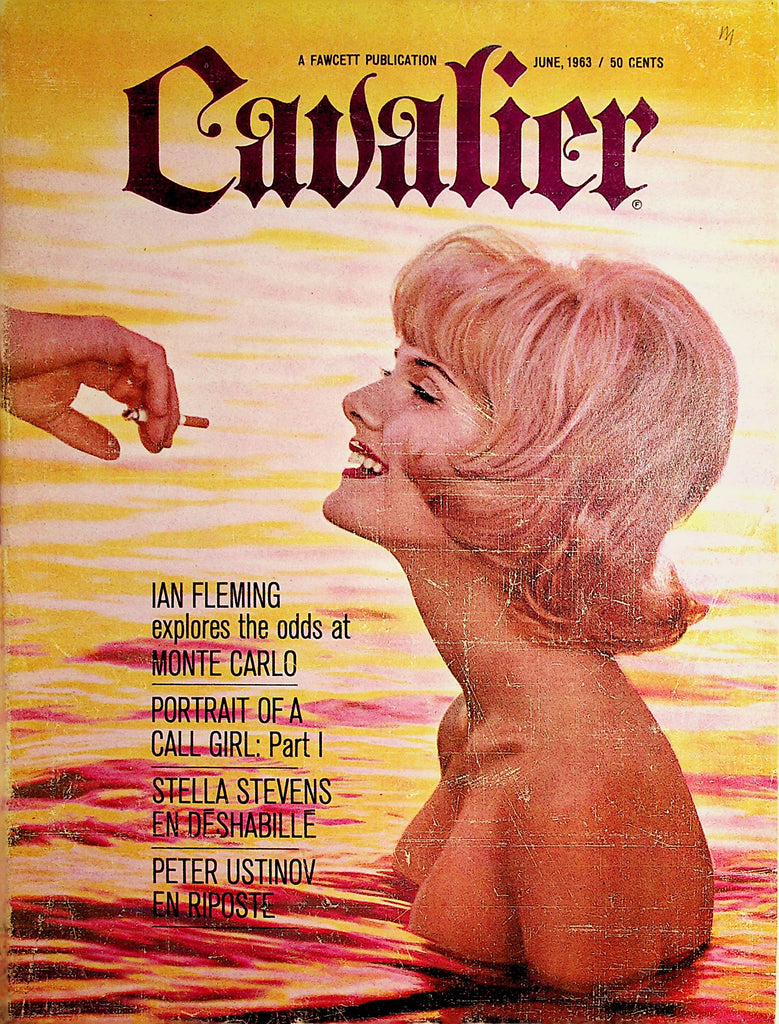 Cavalier Vintage Magazine  Ian Fleming / Stella Stevens  June 1963    100121lm-dm