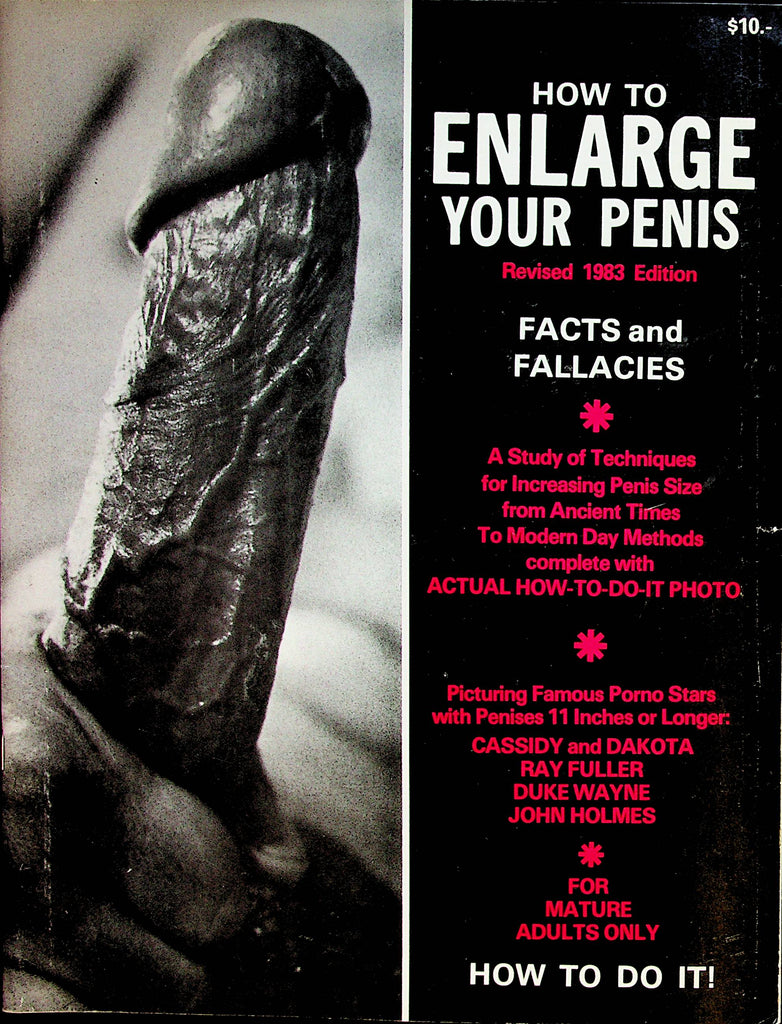 How To Enlarge Your Penis Magazine   Techniques For Increasing Penis Size  Revised 1983 Edition by House One Publication   072222lm-p