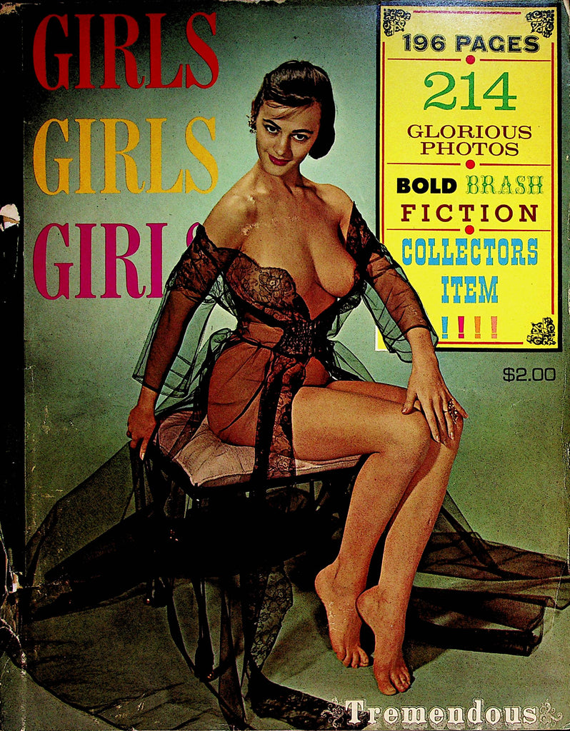 Girls Girls Girls Busty Vintage Magazine  214 Glorious Photos /3 Issues In 1  1960's  Collector Item     080522lm-p2