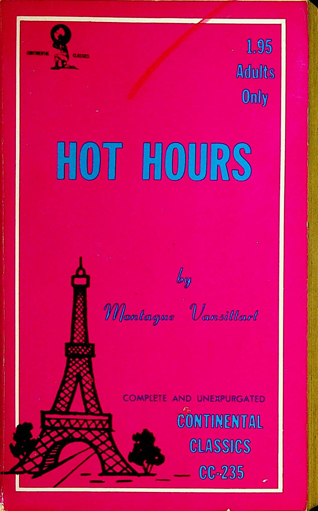 Hot Hours Adult Novel by Montague Vansittart   1969  091721dm2