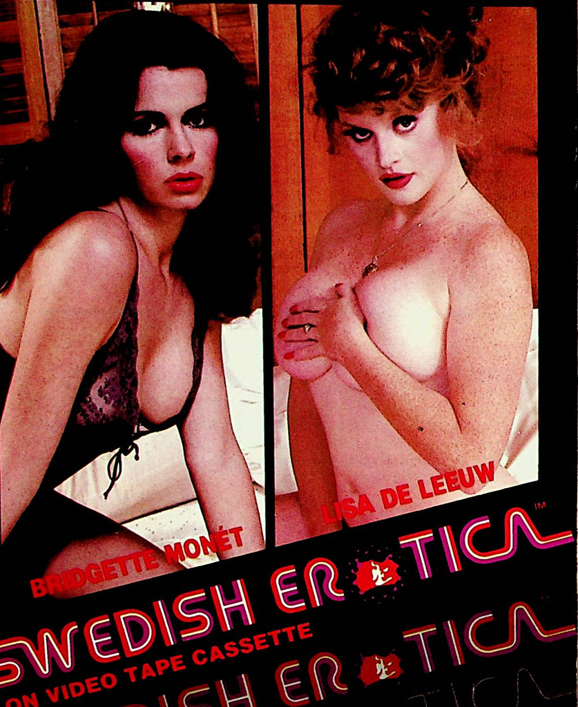 Swedish Erotica On Video Tape Cassette Catalog  Bridgett Monet / Lisa De Leeuw  1980's 121421lm-dm