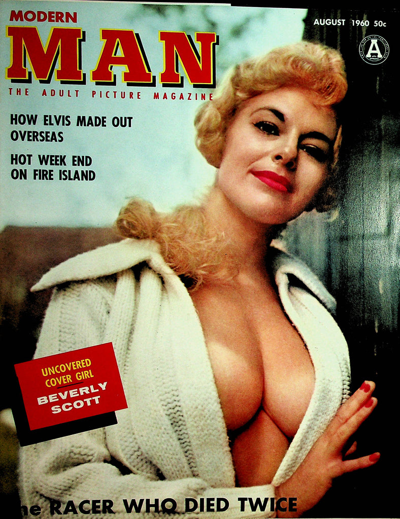 Modern Man Magazine Covergirl Beverly Scott/ Elvis Presley   August 1960      100221lm-dm