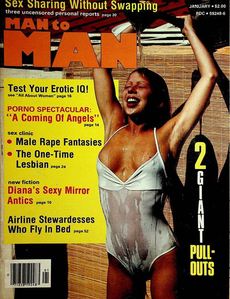 Man To Man Busty Magazine  Centerfold Girls Gail & Evlyn  January 1978     121421lm-dm