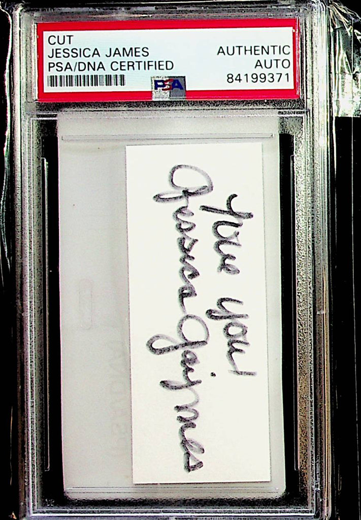 Playboy Playmate Jessica James - Autographed Cut - PSA Authentic 011323lm-p