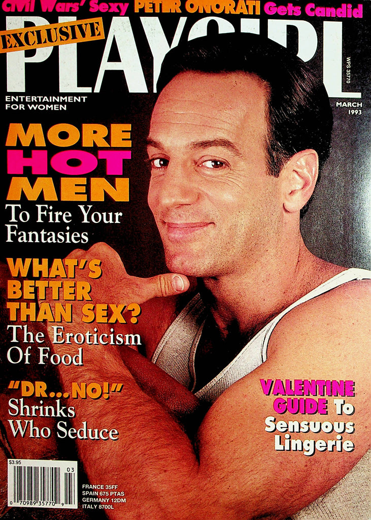 Playgirl Exclusive Magazine   Coverguy Peter Onorati  March 1993    100121lm-dm