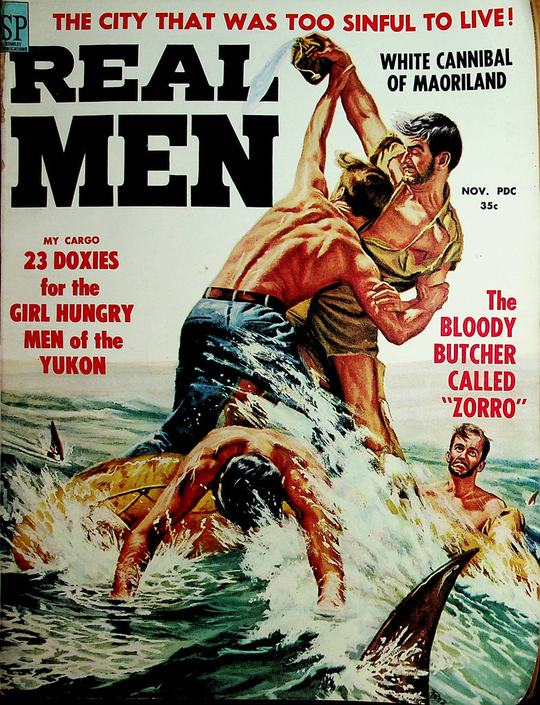 Real Men Vintage Magazine  Girl Hungry Men Of The Yukon November 1958   112021lm-dm