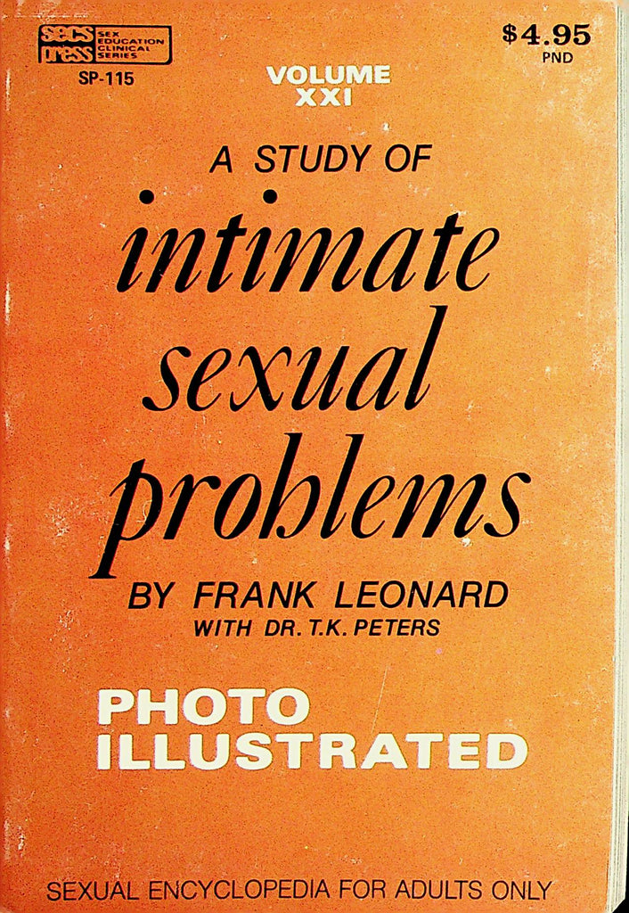 A Study Of Intimate Sexual Problems Book by Frank Leonard vol. XXXI  1971    112021lm-dm