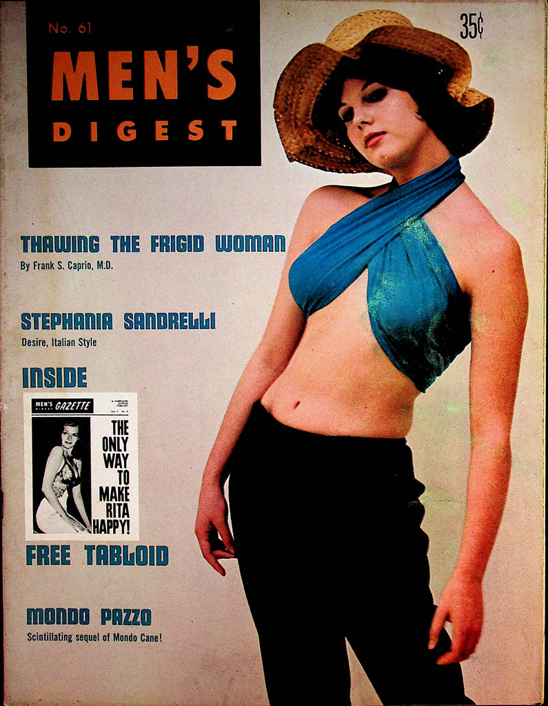 Men's Digest Magazine   Covergirl  Stephania Sandrelli  #61 1965    w/ free tabloid     062122lm-p2