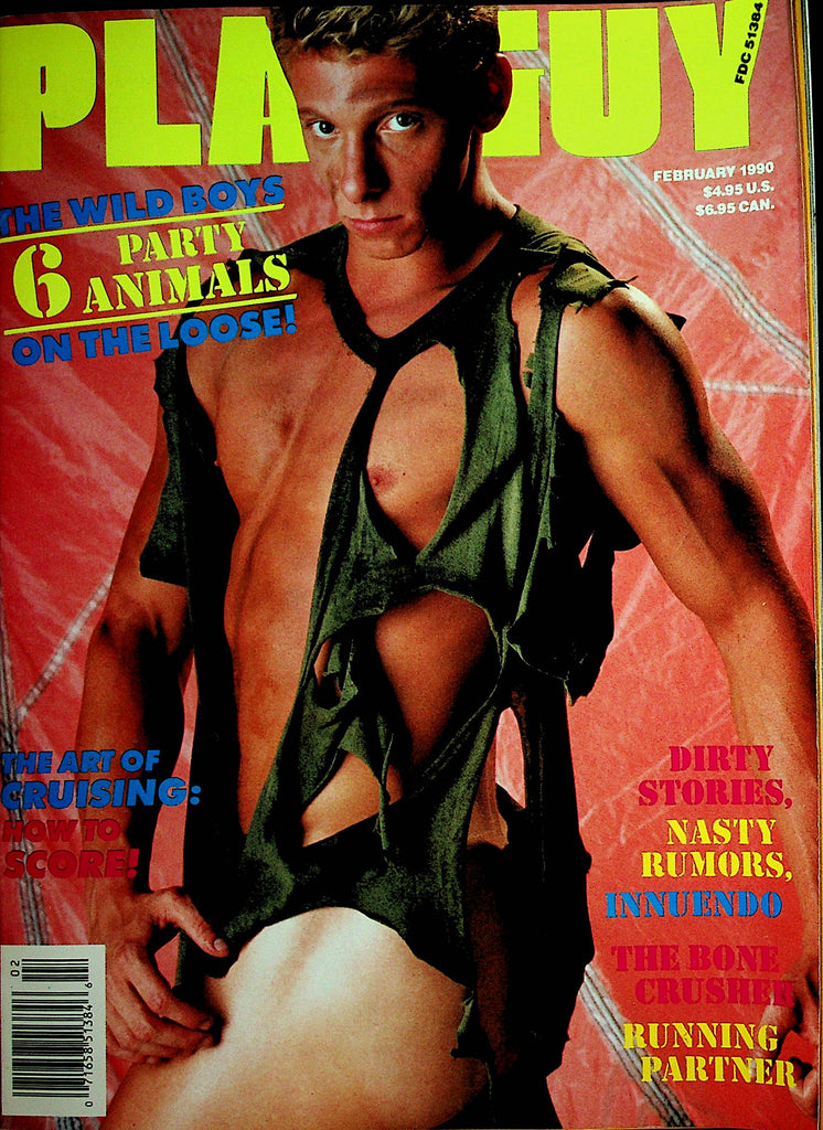 Playguy Gay Magazine  Cover Guy Kal Jensen / Wild Party Boys On The Loose!  February 1990     080422lm-p2